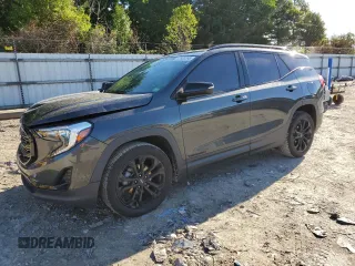 2020 GMC Terrain SLT z VIN 3GKALPEV9LL191177, wystawiony jako Copart lot #57800395 z przebiegiem 69 400 mil mil oraz Szkoda całkowita • Salvage title. Historia ofert i sprzedaży dostępna na DreamBid. Obrazek 1.