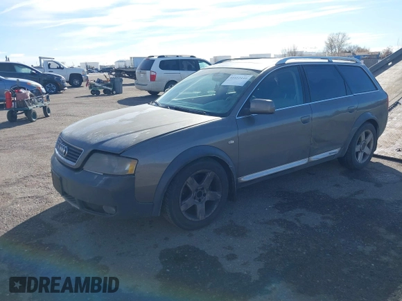 2004 Audi allroad A6 V8 with VIN WA1YL54B24N092668, listed as a IAAI auction lot 41412440 with 146,523 mi miles and . Bid and sale history available at DreamBid. Image 2.
