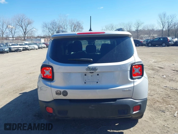 2017 Jeep Renegade Altitude with VIN ZACCJABBXHPF51072, listed as a IAAI auction lot 41877083 with 88,246 mi miles and . Bid and sale history available at DreamBid. Image 16.