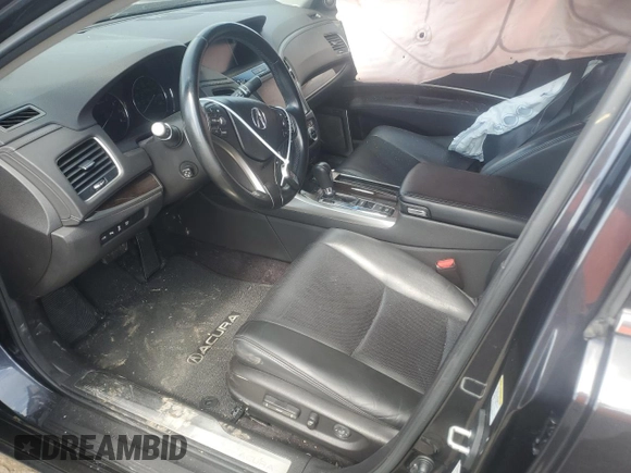 2014 Acura RLX Advance with VIN JH4KC1F93EC004320, listed as a Copart auction lot 61643825 with 80,123 mi miles and Salvage title. Bid and sale history available at DreamBid. Image 7.