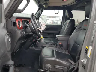 2021 Jeep Gladiator Rubicon with VIN 1C6JJTBG5ML615653, listed as a Copart auction lot 51297795 with 48,918 mi miles and Salvage title. Bid and sale history available at DreamBid. Image 7.