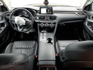 2019 Genesis G70 Advanced with VIN KMTG34LA5KU026138, listed as a Copart auction lot 81159054 with 99,964 mi miles and Salvage Title. Bid and sale history available at DreamBid. Image 8.