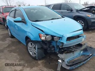 2014 Chevrolet Sonic LT with VIN 1G1JC5SH4E4156689, listed as a IAAI auction lot 41732319 with 92,587 mi miles and . Bid and sale history available at DreamBid. Image 1.