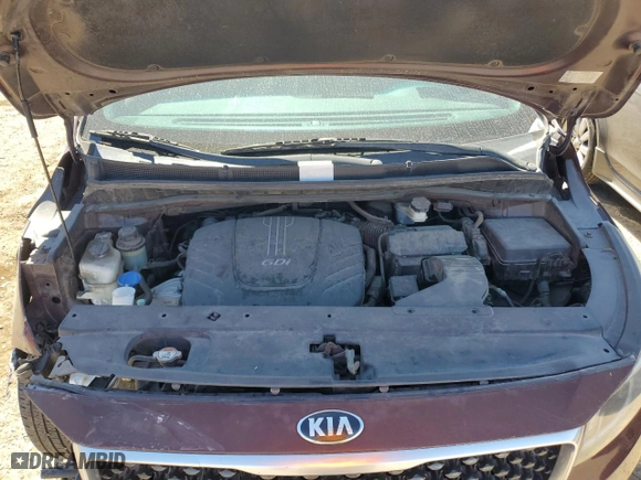 2016 Kia Sedona LX with VIN KNDMB5C10G6095180, listed as a Copart auction lot 47019035 with 160,552 mi miles and Salvage Title. Bid and sale history available at carsss.com. Image 13.