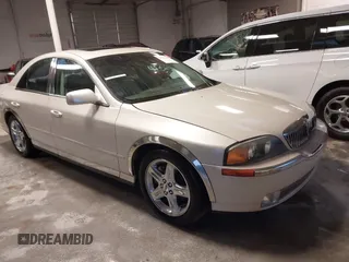 2002 Lincoln LS w/Base Pkg with VIN 1LNHM87AX2Y620293, listed as a IAAI auction lot 41461349 with 129,295 mi miles. Bid and sale history available at carsss.com. Image 1.