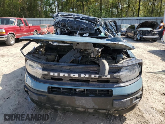 2021 Ford Bronco Sport Outer Banks with VIN 3FMCR9C64MRA77155, listed as a Copart auction lot 51614645 with Not provided miles and Non repairable. Bid and sale history available at DreamBid. Image 5.