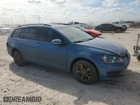 2017 Volkswagen Golf SportWagen S with VIN 3VWA17AU4HM502818, listed as a Copart auction lot 48975945 with 85,811 mi miles and Salvage Title. Bid and sale history available at carsss.com. Image 4.