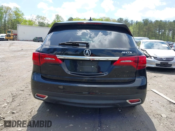 2016 Acura MDX with VIN 5FRYD3H2XGB014559, listed as a IAAI auction lot 41996171 with 154,860 mi miles. Bid and sale history available at carsss.com. Image 16.