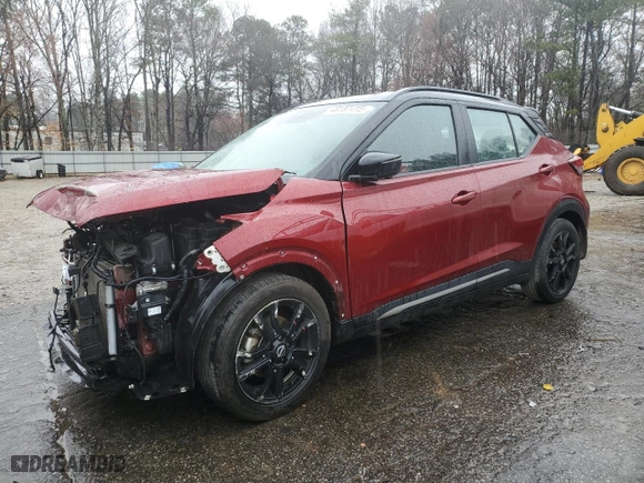 2022 Nissan Kicks SR with VIN 3N1CP5DV9NL495954, listed as a Copart auction lot 48187415 with 58,395 mi miles and Salvage Title. Bid and sale history available at carsss.com. Image 1.
