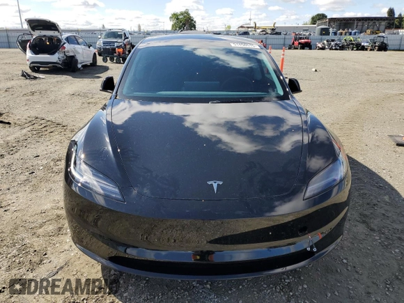 2025 Tesla Model 3 Long Range with VIN 5YJ3E1EB9SF875516, listed as a Copart auction lot 51450515 with 3,672 mi miles and Salvage Title. Bid and sale history available at DreamBid. Image 5.