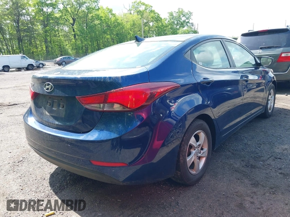 2015 Hyundai Elantra SE with VIN 5NPDH4AE9FH614732, listed as a IAAI auction lot 42150692 with 267,045 mi miles and . Bid and sale history available at DreamBid. Image 4.