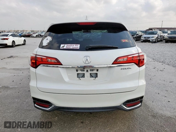 2017 Acura RDX Technology with VIN 5J8TB3H59HL012989, listed as a Copart auction lot 57475625 with 55,087 mi miles and Clean title. Bid and sale history available at DreamBid. Image 6.