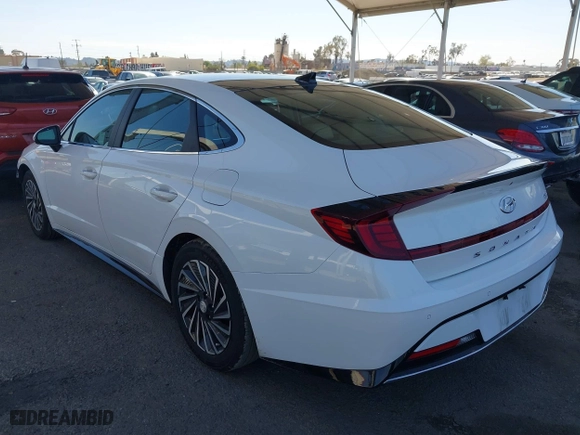 2021 Hyundai Sonata Hybrid Limited with VIN KMHL54JJ5MA027896, listed as a IAAI auction lot 41830948 with 29,064 mi miles. Bid and sale history available at carsss.com. Image 3.