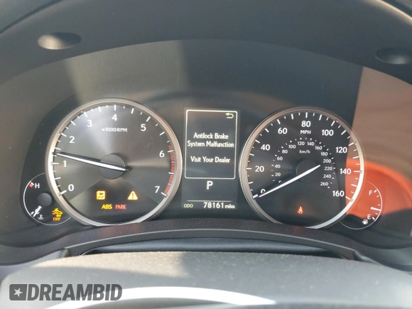 2019 Lexus NX 300 with VIN JTJBARBZ7K2207799, listed as a Copart auction lot 55317495 with 78,161 mi miles and Salvage title. Bid and sale history available at DreamBid. Image 9.
