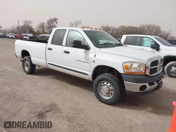 2006 Dodge 3500 Laramie with VIN 3D7LX38C26G163087, listed as a IAAI auction lot 41781782 with 231,151 mi miles. Bid and sale history available at carsss.com. Image 1.