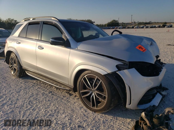 2020 Mercedes-Benz GLE 580 with VIN 4JGFB8GB6LA171906, listed as a Copart auction lot 76044924 with Not provided miles and Salvage title. Bid and sale history available at DreamBid. Image 4.