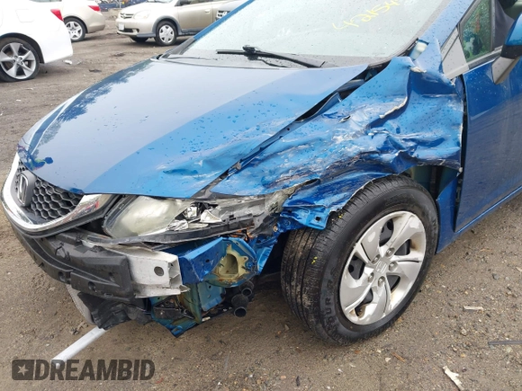2013 Honda Civic LX with VIN 2HGFB2F55DH603354, listed as a IAAI auction lot 42154981 with 150,007 mi miles and . Bid and sale history available at DreamBid. Image 6.