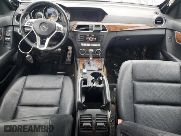 2012 Mercedes-Benz C 300 Sport with VIN WDDGF8BB2CR198144, listed as a Copart auction lot 55642915 with 46,640 mi miles and Salvage Title. Bid and sale history available at DreamBid. Image 8.