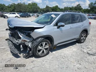 2021 Subaru Forester Touring с VIN JF2SKAXCXMH458971, выставлен на аукционе Copart как лот 64107045 с пробегом 59 672 миль миль и Списание • Salvage title. История ставок и продаж доступна на DreamBid. Изображение 1.