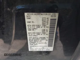 2010 Nissan Pathfinder LE with VIN 5N1AR1NB4AC603331, listed as a IAAI auction lot 42172929 with 135,884 mi miles and . Bid and sale history available at DreamBid. Image 9.