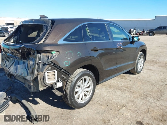 2017 Acura RDX w/Technology Pkg with VIN 5J8TB3H5XHL001791, listed as a IAAI auction lot 41332900 with 120,808 mi miles. Bid and sale history available at carsss.com. Image 4.