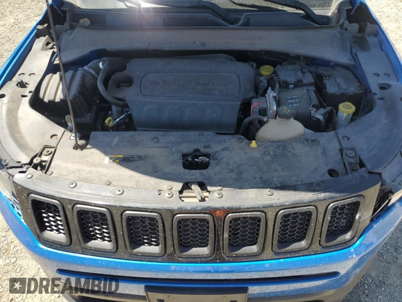 2018 Jeep Compass Sport with VIN 3C4NJDAB7JT373681, listed as a Copart auction lot 58225285 with 95,542 mi miles and Salvage title. Bid and sale history available at DreamBid. Image 11.