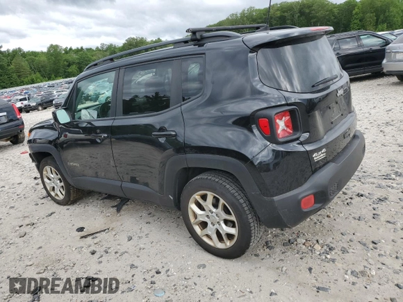 2018 Jeep Renegade Latitude with VIN ZACCJBBB2JPJ11789, listed as a Copart auction lot 61667685 with 113,311 mi miles and Salvage title. Bid and sale history available at DreamBid. Image 2.