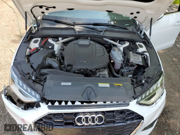 2020 Audi A4 Premium Plus with VIN WAUENAF48LA043648, listed as a Copart auction lot 58335355 with 33,101 mi miles and Salvage title. Bid and sale history available at DreamBid. Image 11.