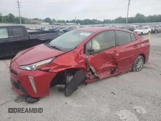 2019 Toyota Prius LE with VIN JTDL9RFU6K3005786, listed as a Copart auction lot 60037615 with 61,298 mi miles and Salvage title. Bid and sale history available at DreamBid. Image 1.
