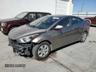 2016 Hyundai Elantra SE with VIN 5NPDH4AE1GH774024, listed as a Copart auction lot 66748634 with 126,126 mi miles and Salvage Title. Bid and sale history available at DreamBid. Image 1.