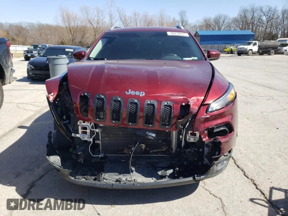 2018 Jeep Cherokee Latitude Plus with VIN 1C4PJLLB8JD622754, listed as a Copart auction lot 48239075 with 212,331 mi miles and Salvage Title. Bid and sale history available at carsss.com. Image 5.