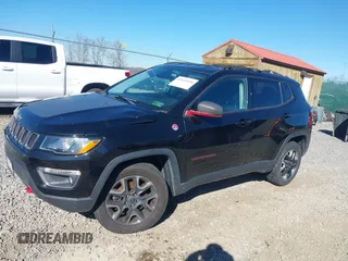 2018 Jeep Compass Trailhawk with VIN 3C4NJDDB8JT309192, listed as a IAAI auction lot 40840838 with 80,887 mi miles and . Bid and sale history available at carsss.com. Image 17.