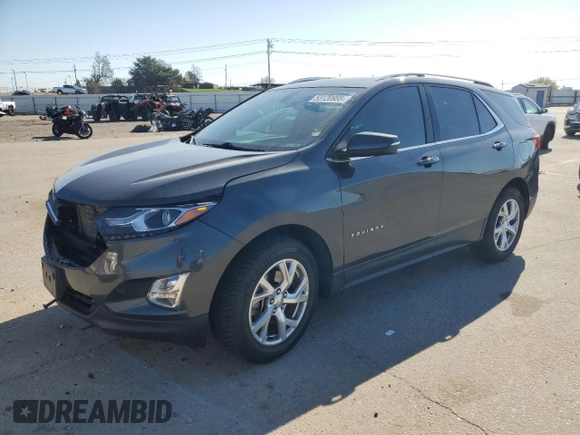 2019 Chevrolet Equinox LT with VIN 3GNAXVEX2KL125534, listed as a Copart auction lot 53120955 with 75,345 mi miles and Salvage Title. Bid and sale history available at carsss.com. Image 1.