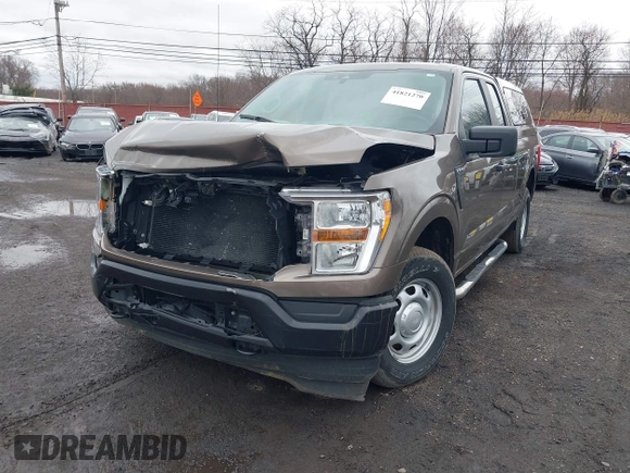 2021 Ford F-150 XL with VIN 1FTEX1EP6MKE04380, listed as a IAAI auction lot 41821270 with 41,353 mi miles and . Bid and sale history available at DreamBid. Image 6.
