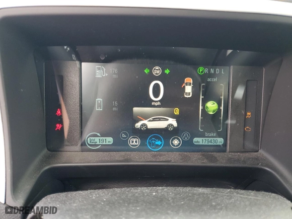 2013 Chevrolet Volt with VIN 1G1RE6E42DU108814, listed as a Copart auction lot 50838755 with 179,430 mi miles and Salvage Title. Bid and sale history available at carsss.com. Image 9.