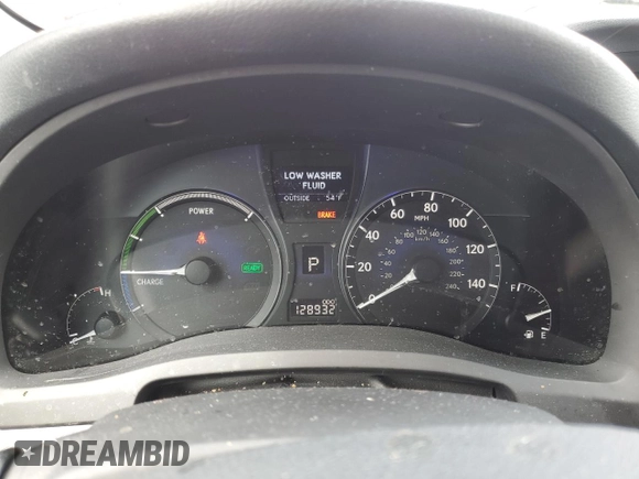 2010 Lexus RX 450h with VIN JTJBC1BAXA2403465, listed as a Copart auction lot 51248335 with 128,932 mi miles and Salvage Title. Bid and sale history available at DreamBid. Image 9.