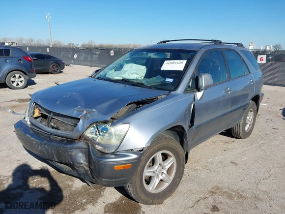 2001 Lexus RX 300 with VIN JTJGF10U610117781, listed as a IAAI auction lot 41809108 with 127,804 mi miles. Bid and sale history available at carsss.com. Image 17.