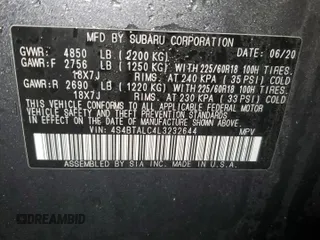 2020 Subaru Outback Limited with VIN 4S4BTALC4L3232644, listed as a Copart auction lot 56877585 with 44,118 mi miles and Salvage title. Bid and sale history available at DreamBid. Image 13.