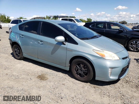 2013 Toyota Prius One with VIN JTDKN3DUXD1667277, listed as a Copart auction lot 51696965 with 169,981 mi miles and Salvage Title. Bid and sale history available at carsss.com. Image 4.