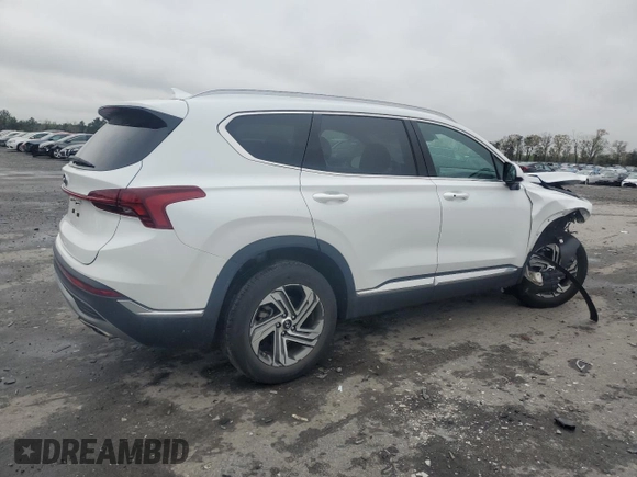 2022 Hyundai Santa Fe SEL with VIN 5NMS24AJ1NH476217, listed as a Copart auction lot 52255645 with 45,179 mi miles and Salvage Title. Bid and sale history available at DreamBid. Image 3.