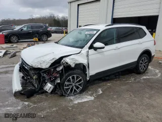 2021 Volkswagen Tiguan S with VIN 3VV1B7AX9MM051925, listed as a Copart auction lot 48965285 with 0 mi miles and Salvage Title. Bid and sale history available at carsss.com. Image 1.