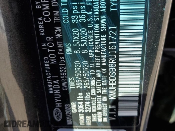 2024 Genesis GV80 с VIN KMUHBDSB8RU161721, выставлен на аукционе Copart как лот 57120365 с пробегом 17 772 миль миль и Списание • Salvage title. История ставок и продаж доступна на DreamBid. Изображение 14.