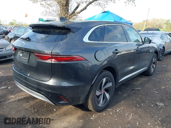 2021 Jaguar F-Pace S with VIN SADCJ2EX1MA672696, listed as a IAAI auction lot 41978596 with 11,136 mi miles and . Bid and sale history available at DreamBid. Image 4.