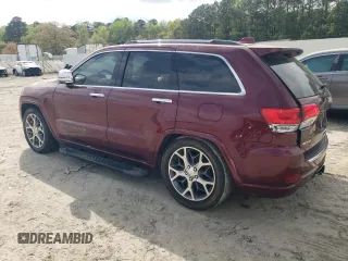 2020 Jeep Grand Cherokee Overland with VIN 1C4RJFCG9LC197270, listed as a Copart auction lot 53049795 with 29,437 mi miles and Salvage Title. Bid and sale history available at DreamBid. Image 2.