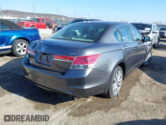 2011 Honda Accord EX-L with VIN 1HGCP3F82BA025522, listed as a IAAI auction lot 41125402 with 119,087 mi miles and . Bid and sale history available at DreamBid. Image 4.