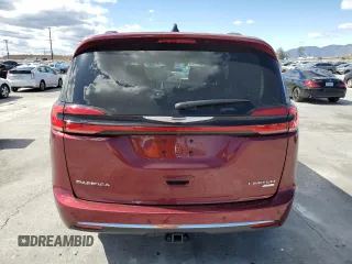 2023 Chrysler Pacifica Limited with VIN 2C4RC3GG9PR605377, listed as a Copart auction lot 51781805 with 7,606 mi miles and Salvage title. Bid and sale history available at DreamBid. Image 6.