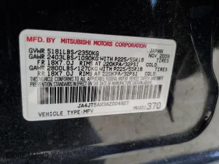 2010 Mitsubishi Outlander GT with VIN JA4JT5AX3AZ004927, listed as a Copart auction lot 69122204 with 119,977 mi miles and Salvage Title. Bid and sale history available at carsss.com. Image 15.