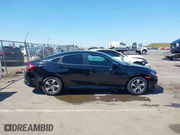 2019 Honda Civic Sedan LX with VIN 19XFC2F61KE202252, listed as a IAAI auction lot 42139362 with 37,128 mi miles. Bid and sale history available at carsss.com. Image 13.