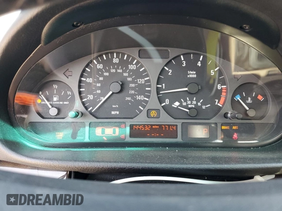 2003 BMW 3 Series 325xi with VIN WBAEU33403PM53022, listed as a Copart auction lot 59315105 with 144,532 mi miles and Salvage title. Bid and sale history available at DreamBid. Image 9.