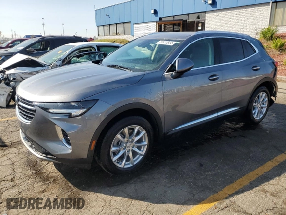 2021 Buick Envision Preferred with VIN LRBFZMR47MD111641, listed as a Copart auction lot 76512684 with 19,396 mi miles and Non Repairable. Bid and sale history available at carsss.com. Image 1.